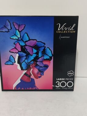 Sharif The Artist-Mariposas 300 Large Pcs Jigsaw Puzzle, Brand New-Sealed Box!